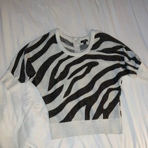 Beautiful White/Black Sweater